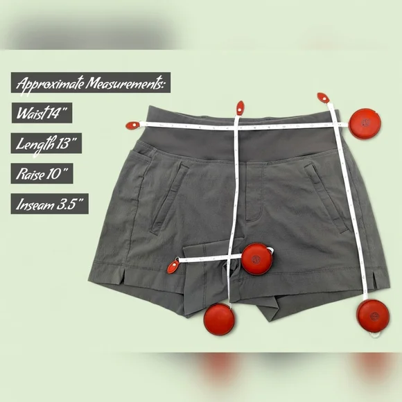 Athleta Trekkie North Short Sz 2 Olive Green Quick Dry Moisturizer Wicking SPF50 - Picture 15 of 17